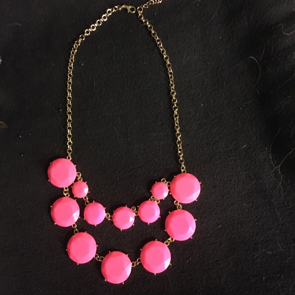 💓PINK SALE💓 Preppy💓HOT PINK Bib Necklace